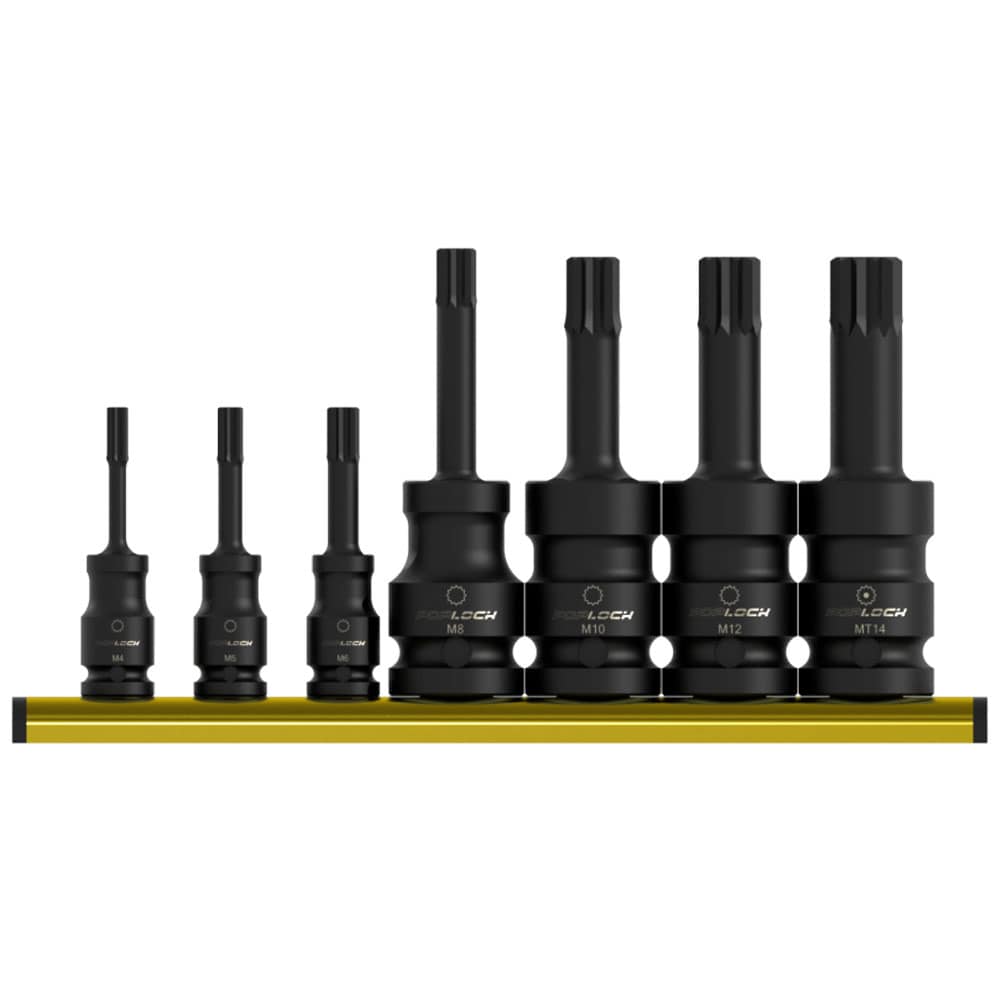7 Pcs Spline Impact Bit Socket Set - SBVTools